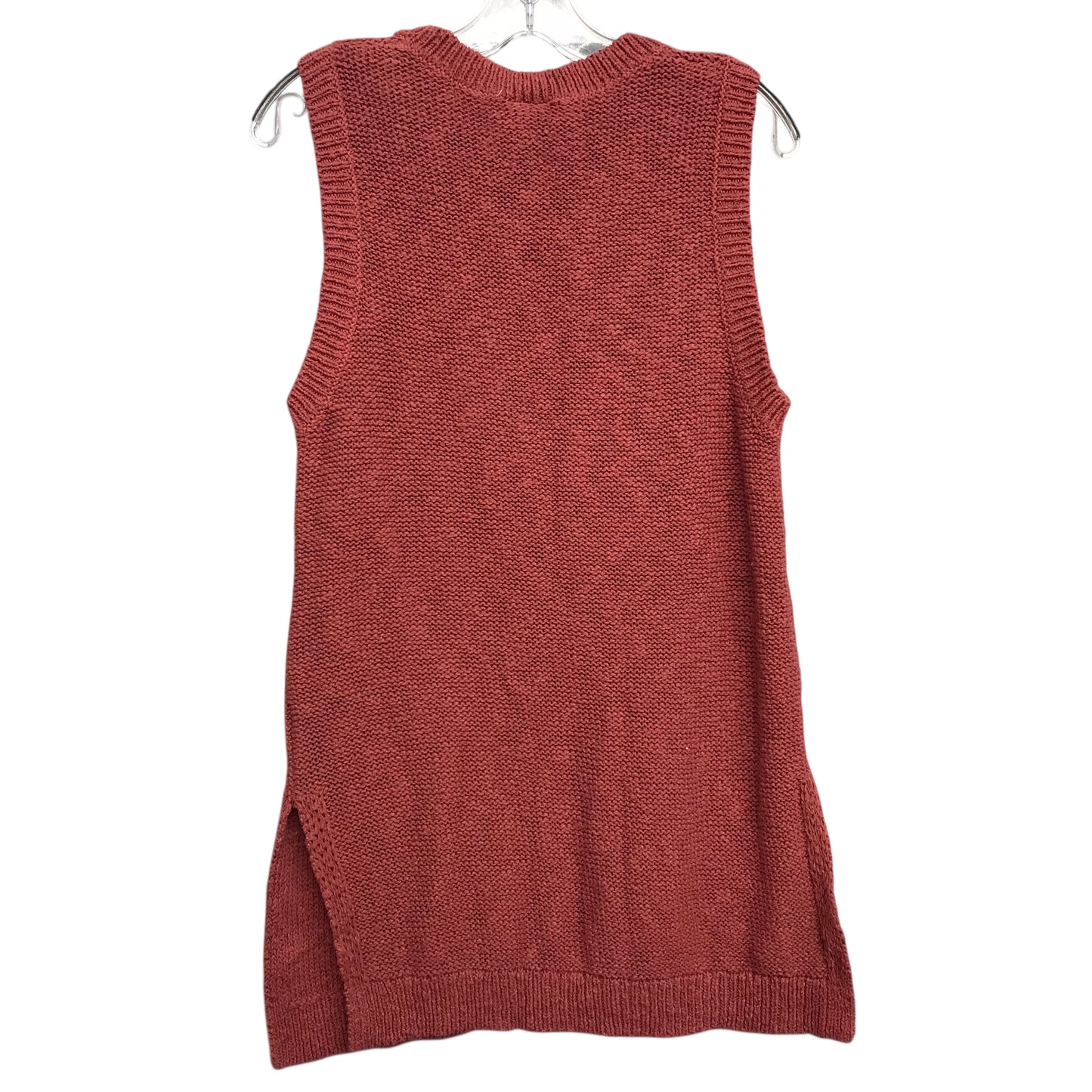 Vest Sweater By Loft In Red, Size:L