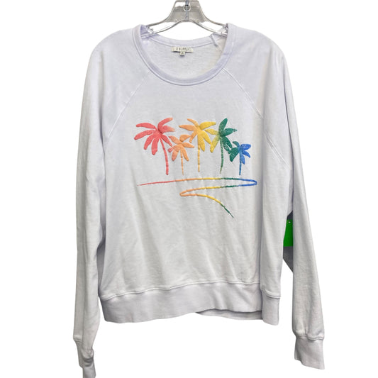 Athletic Sweatshirt Crewneck By Z Supply In White, Size:Xl