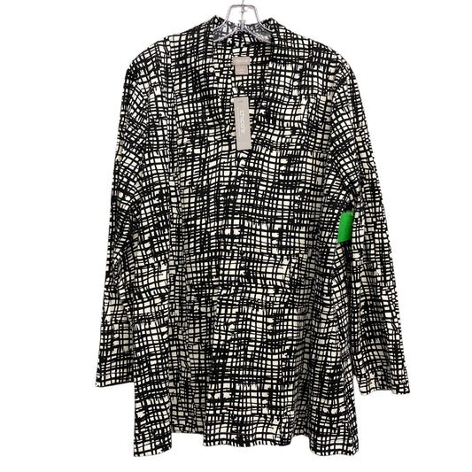 Top Ls By Chicos In Black & White, Size:2X