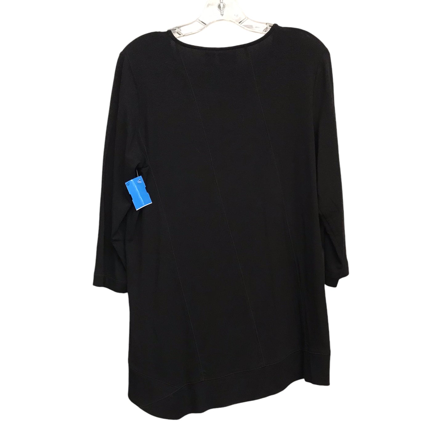 Top 3/4 Sleeve By Zenergy By Chicos In Black, Size:M