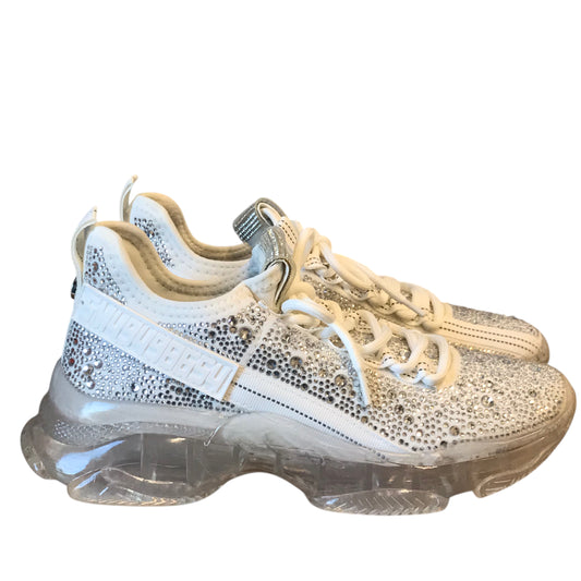 Shoes Athletic By Steve Madden In Silver, Size:8.5