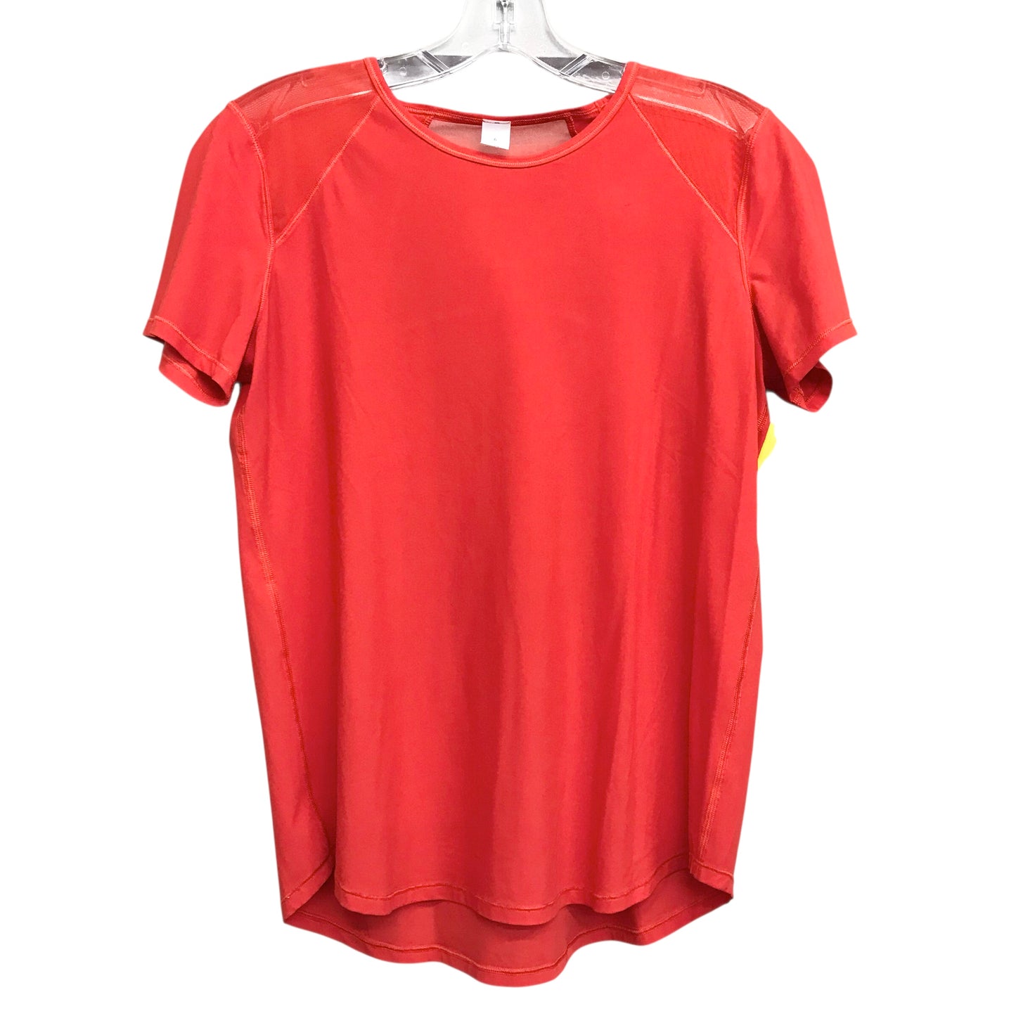 Athletic Top Ss By Lululemon In Red, Size:S