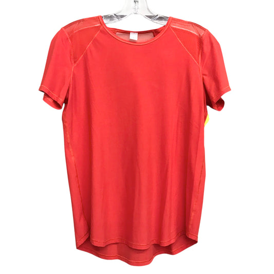 Athletic Top Ss By Lululemon In Red, Size:S