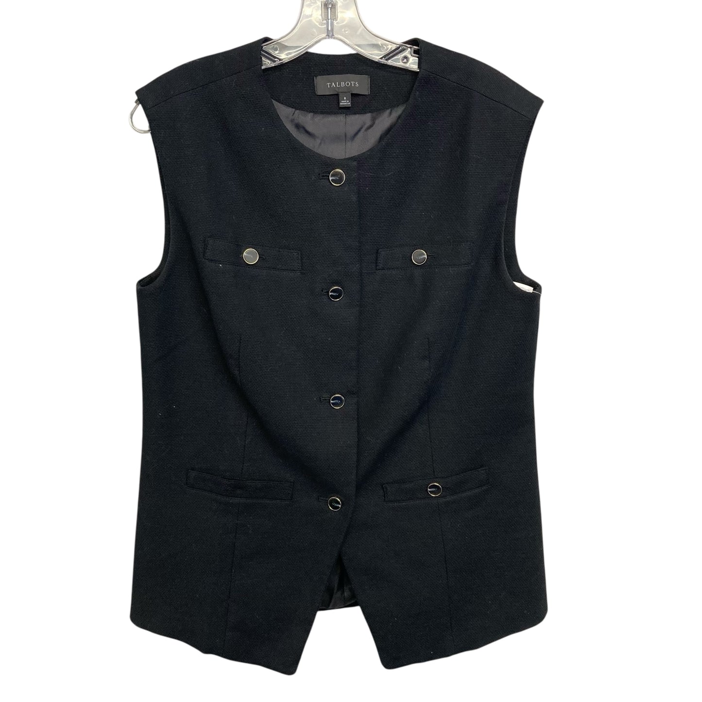 Vest Other By Talbots In Black, Size:M