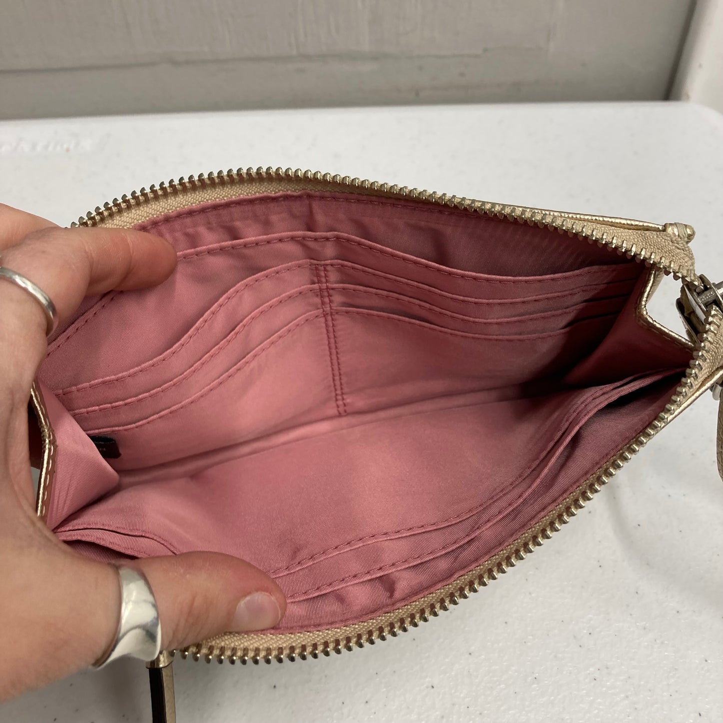Wristlet Designer By Coach In Multi, Size:Small