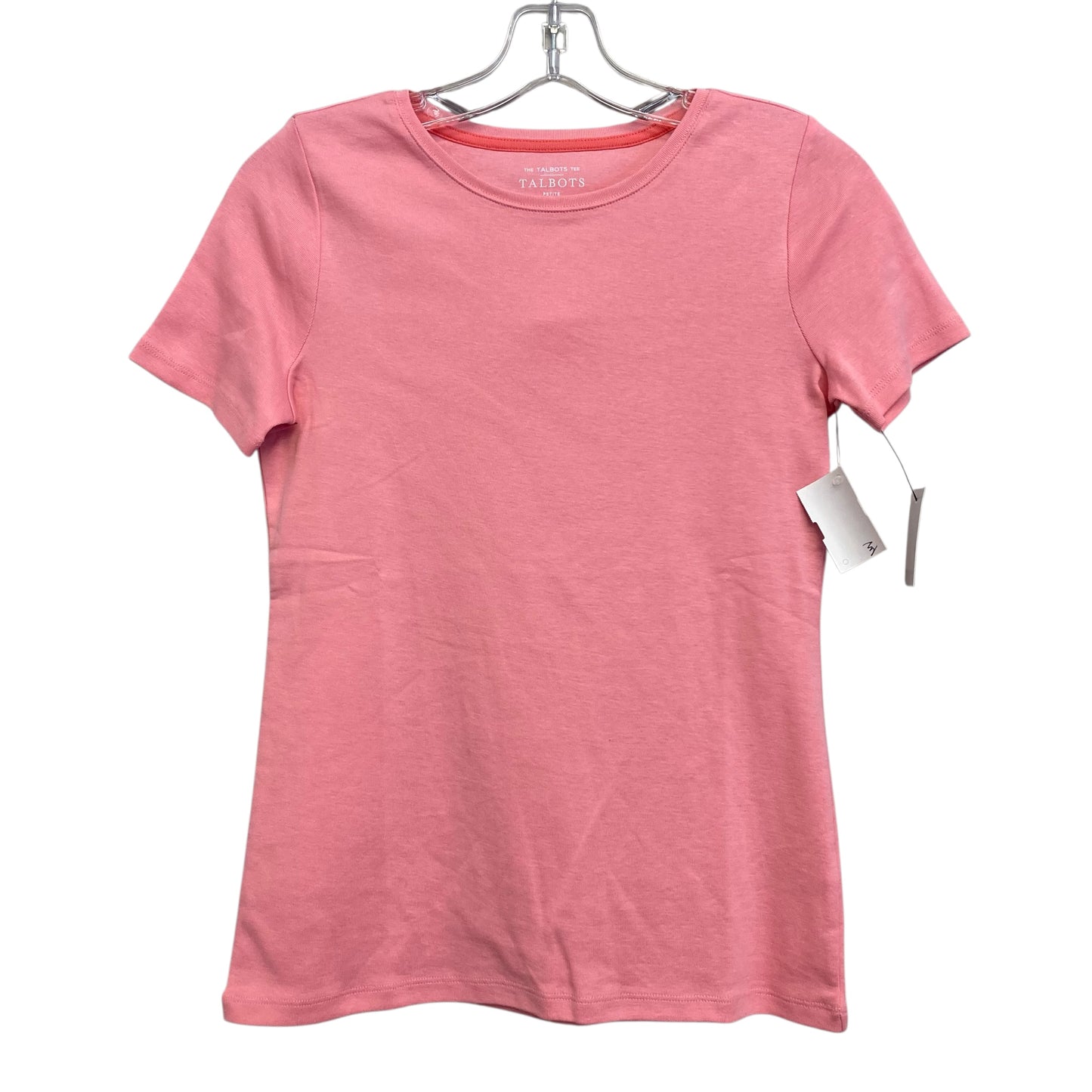 Top Ss Basic By Talbots In Pink, Size:Xsp