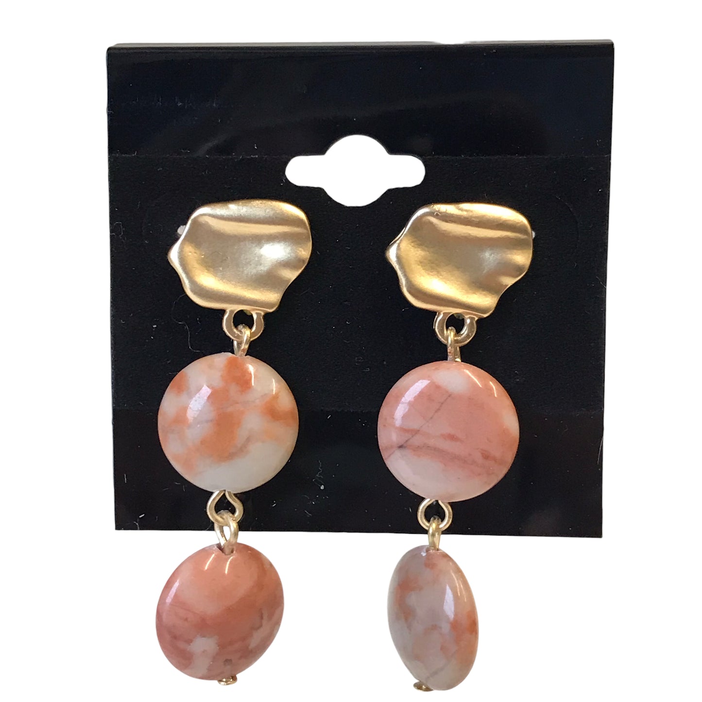 Earrings Dangle/Drop By Simply Noelle In Pink