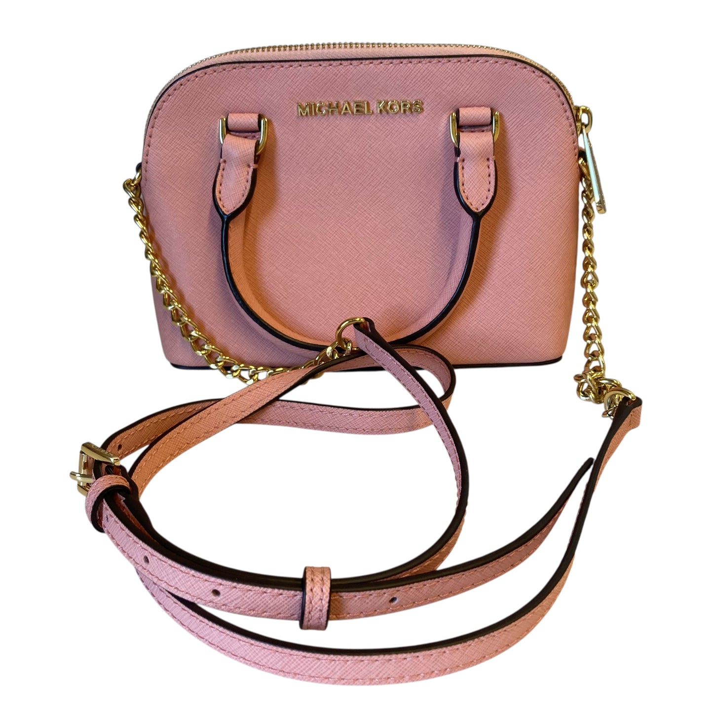 Crossbody Designer By Michael Kors In Pink, Size:Small