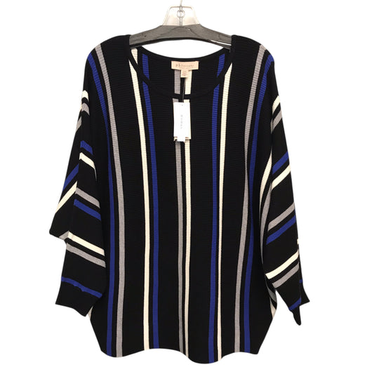 Sweater By Philosophy In Striped Pattern, Size:1X