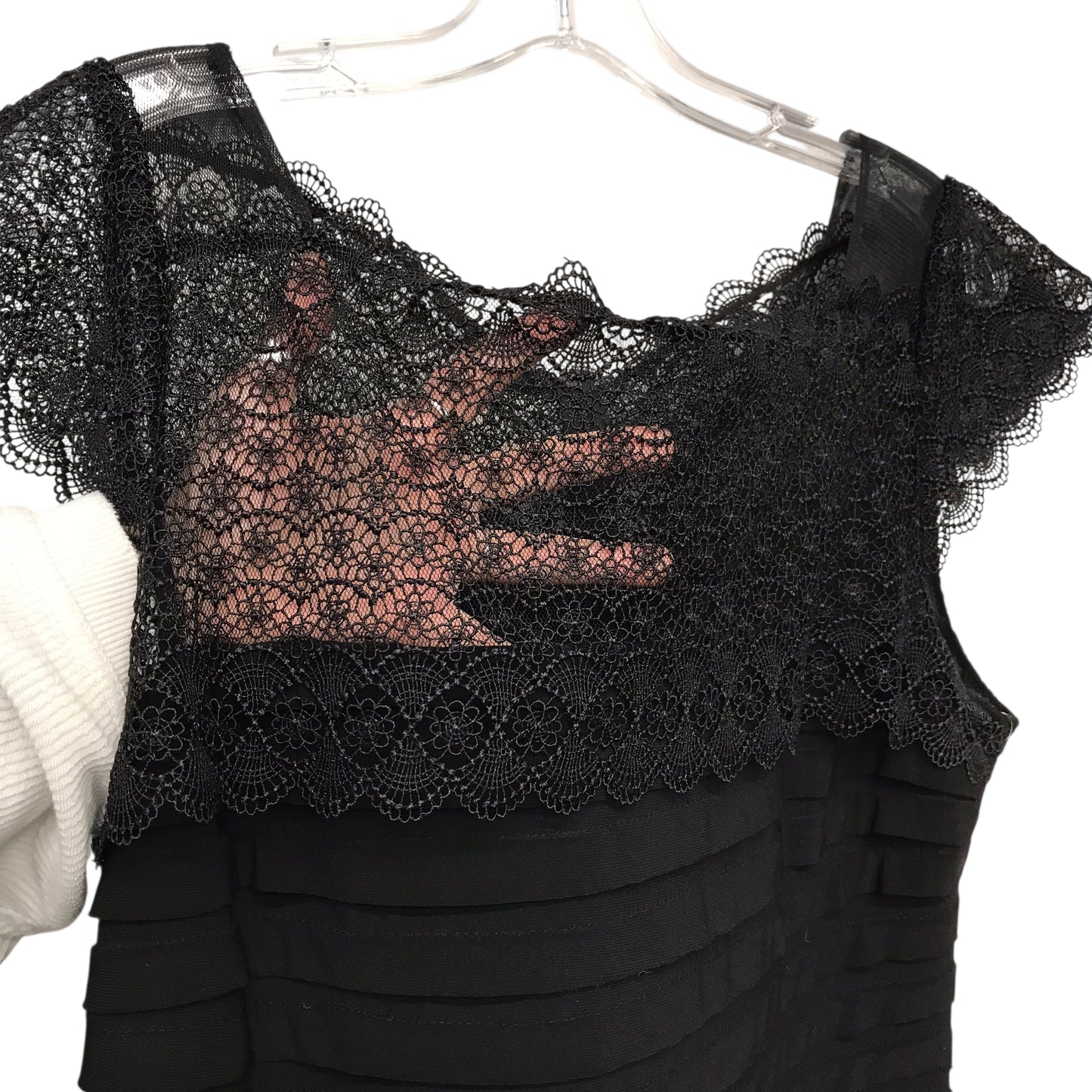 Dress Party Midi By Adrianna Papell In Black, Size:L