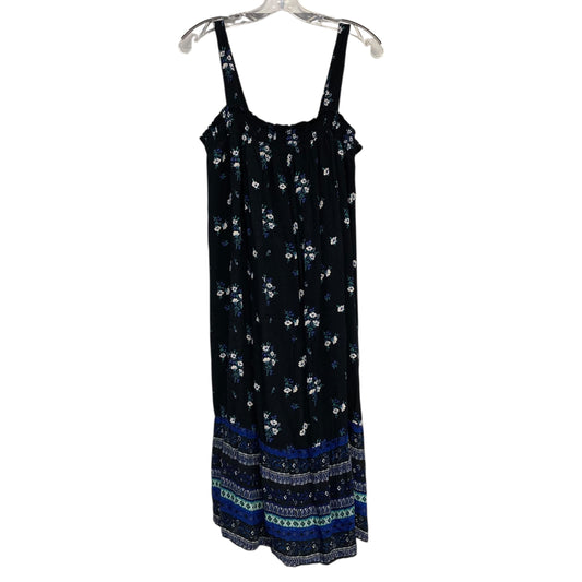 Dress Casual Midi By Old Navy In Black & White, Size:M