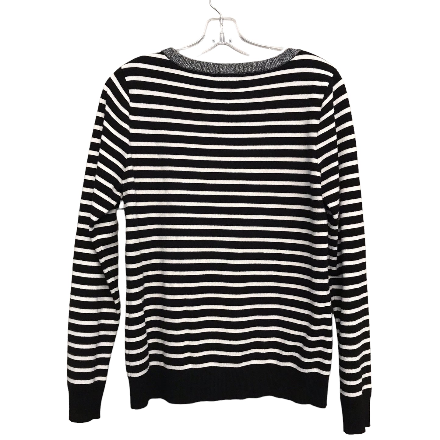 STRIPED PATTERN SWEATER by WHITE HOUSE BLACK MARKET Size:L