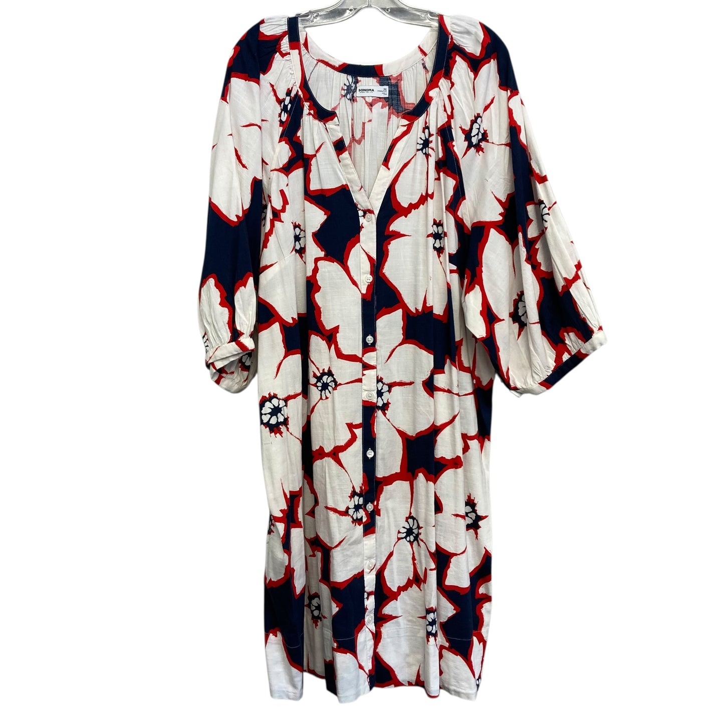 Dress Casual Short By Sonoma In Blue & Red & White, Size:3