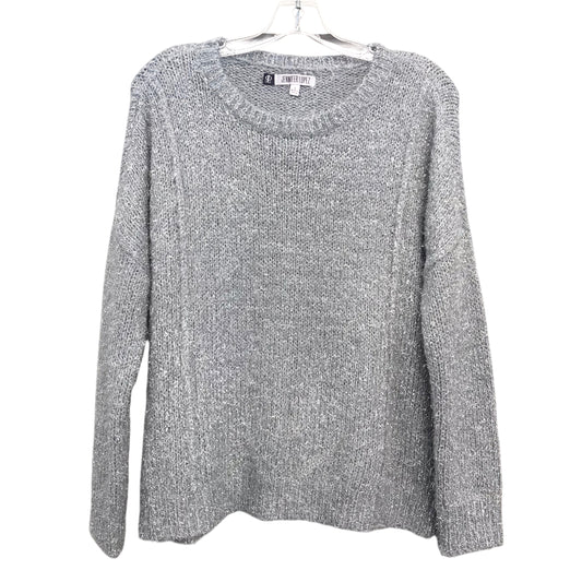 Sweater By Jennifer Lopez In Silver, Size:S