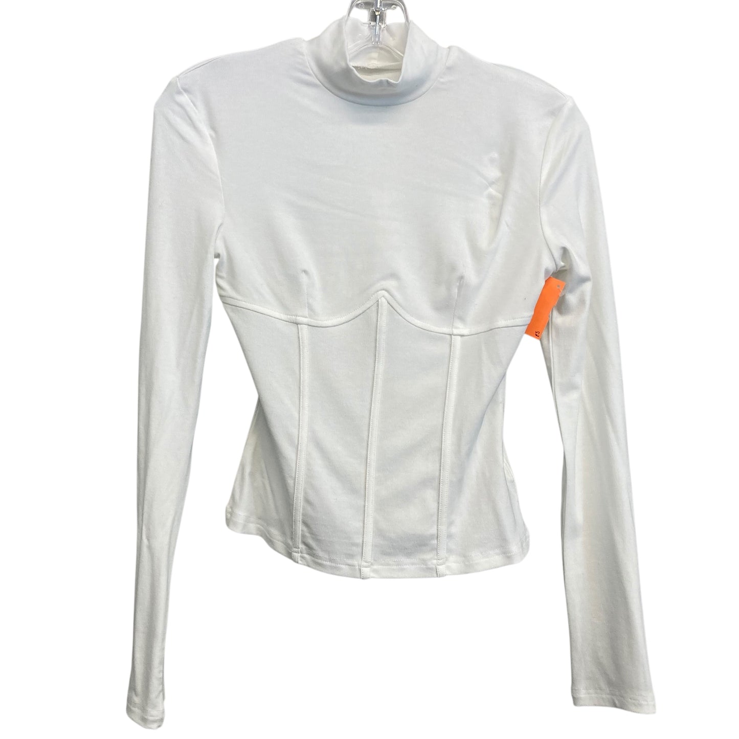 Top Ls Basic By Commense In White, Size:S