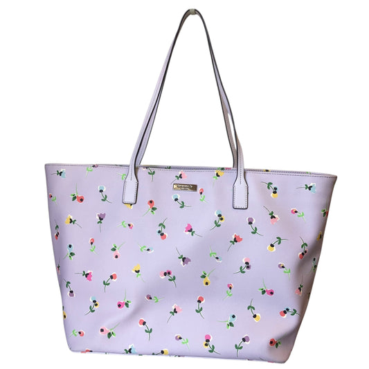 Tote Designer By Kate Spade In Floral Print, Size:Large