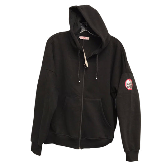 Athletic Sweatshirt Hoodie By Sunday In Black, Size:M
