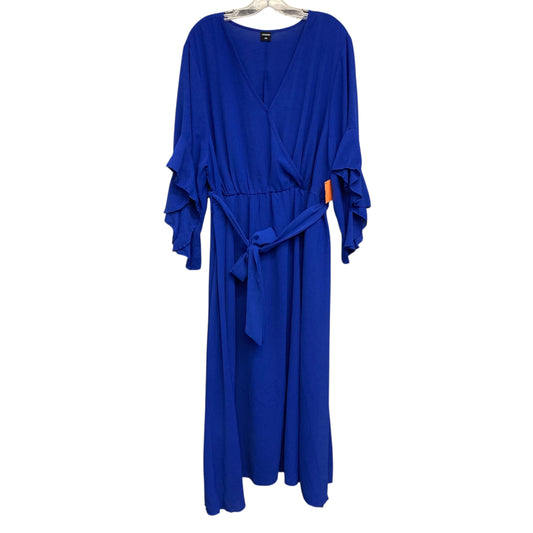 Dress Casual Maxi By Cicidudu In Blue, Size:4X