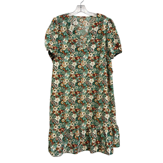 Dress Casual Short By Shein In Green, Size:1X