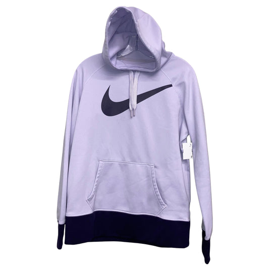 Athletic Sweatshirt Hoodie By Nike Apparel In Purple, Size:L