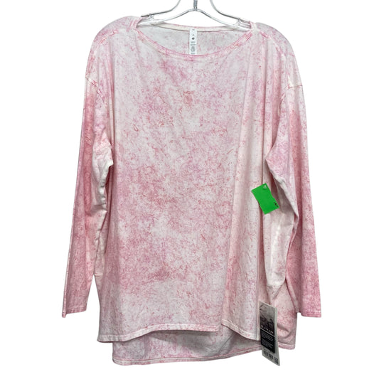 Athletic Top Ls Crewneck By Lululemon In Pink, Size:L