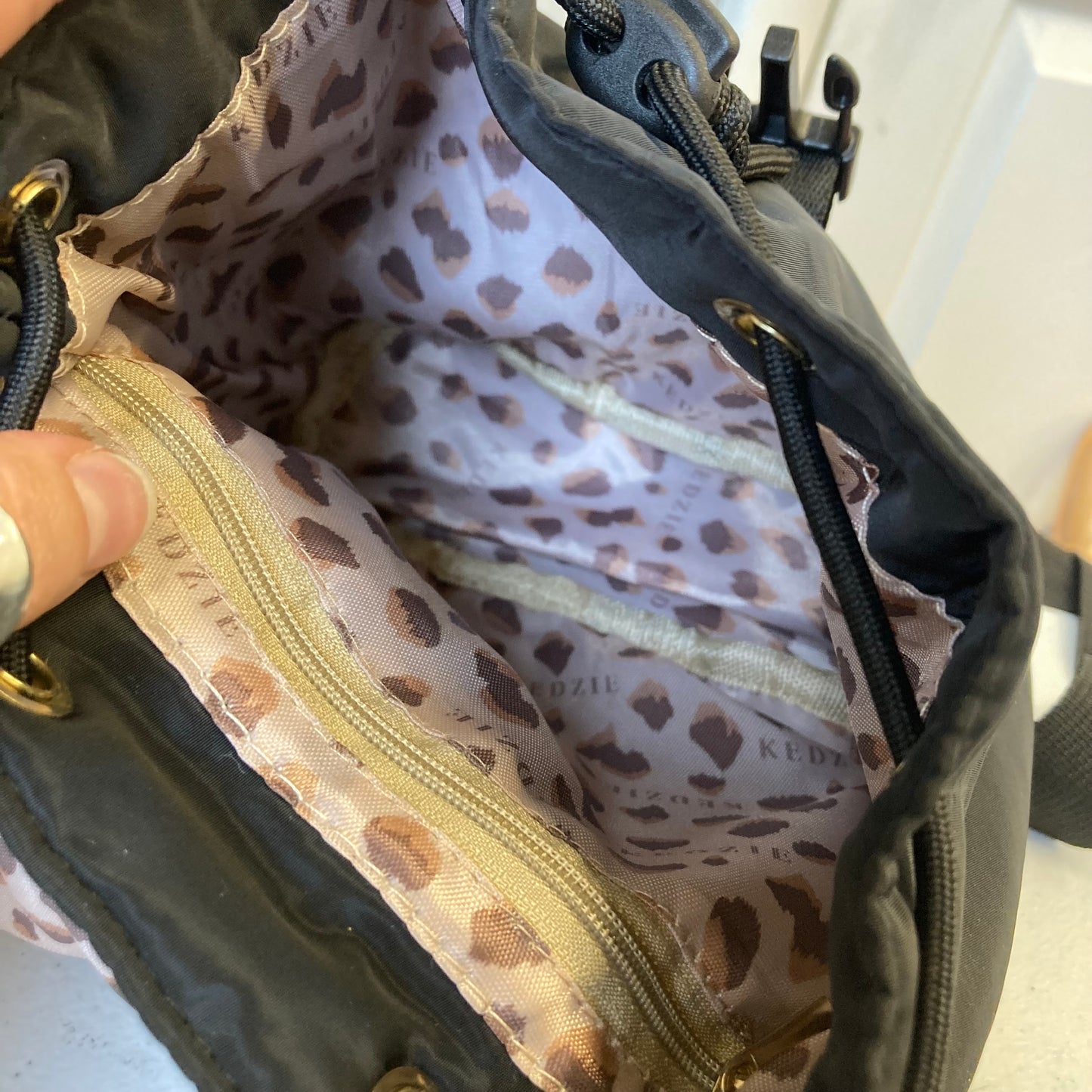 Backpack By Kedzie In Black, Size:Small