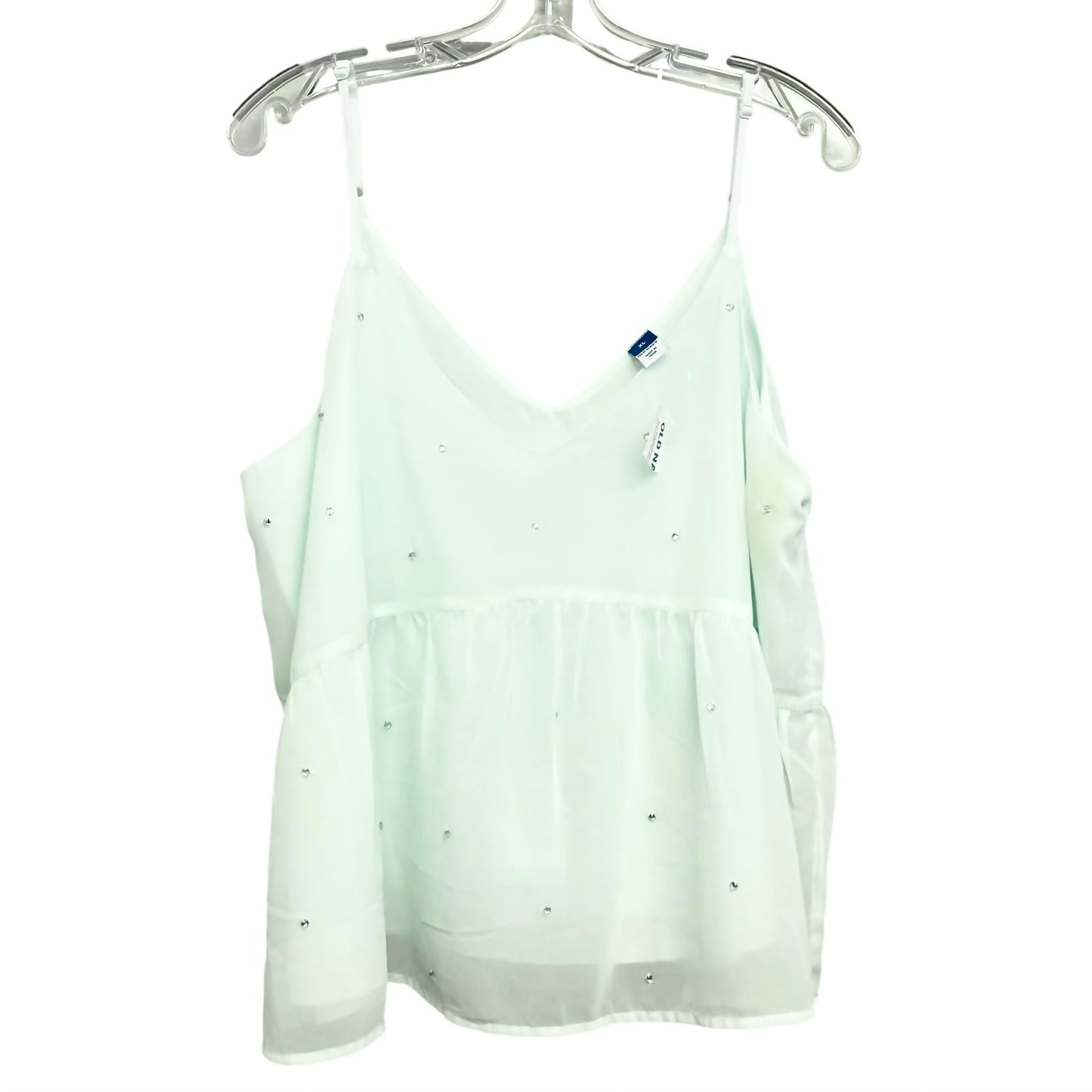 Top Sleeveless By Old Navy In Green, Size:Xl