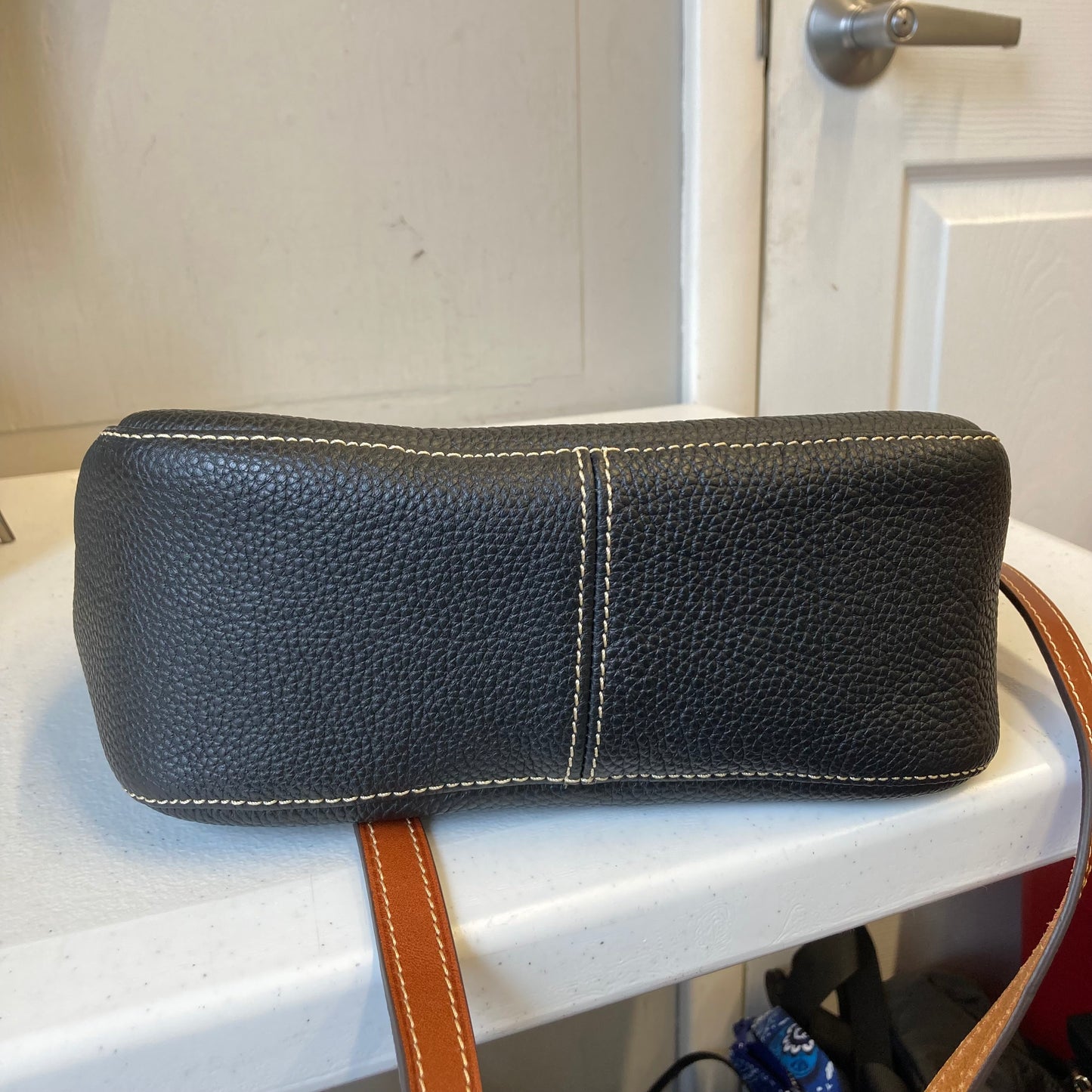 Crossbody Designer By Dooney And Bourke In Black & Brown, Size:Medium