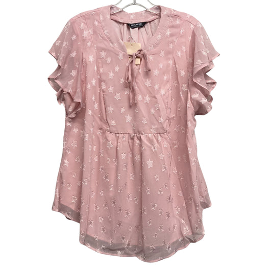Top Ss By Bloomchic In Pink, Size:L