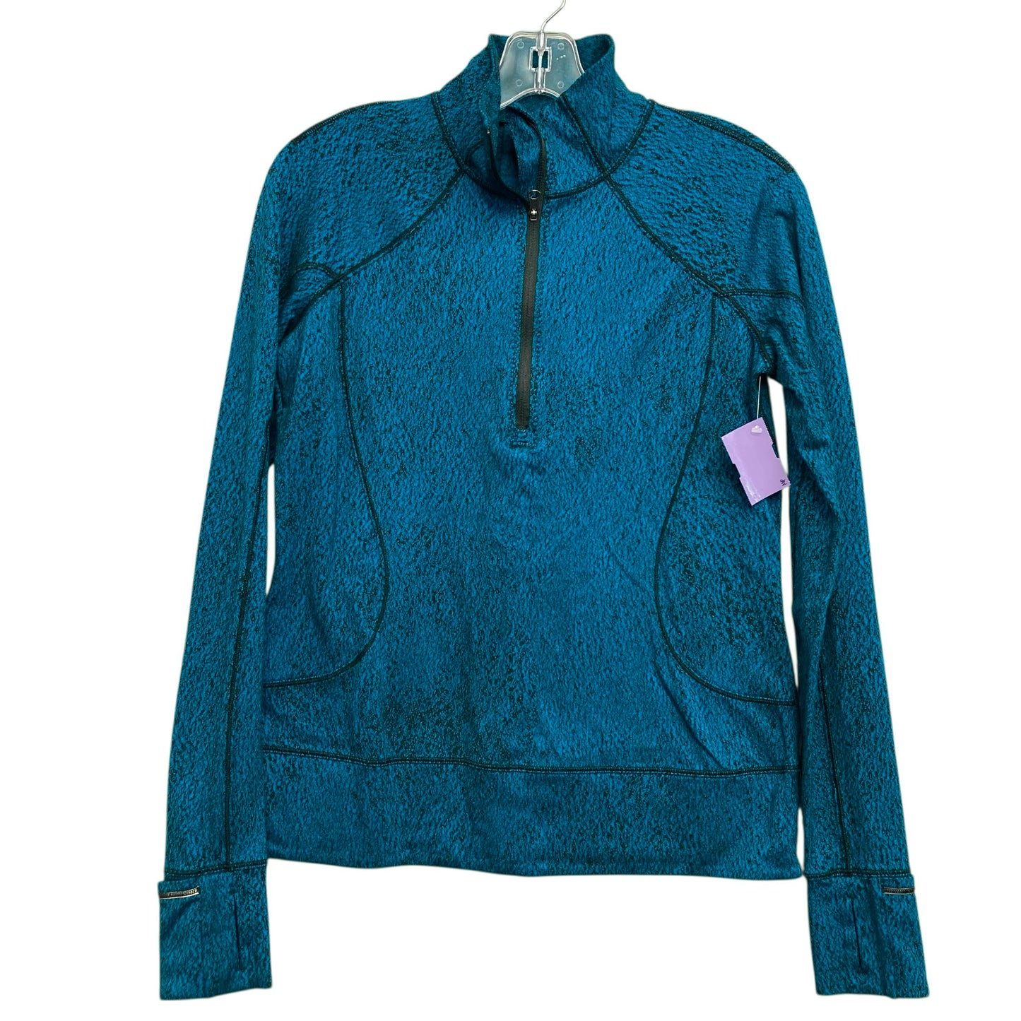 Athletic Top Ls Collar By Lululemon In Blue, Size:M