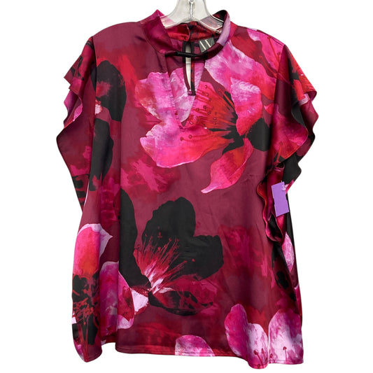 Top Ss By Worthington In Floral Print, Size:Xl