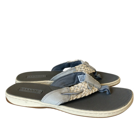 Sandals Flip Flops By Sperry In Grey, Size:8