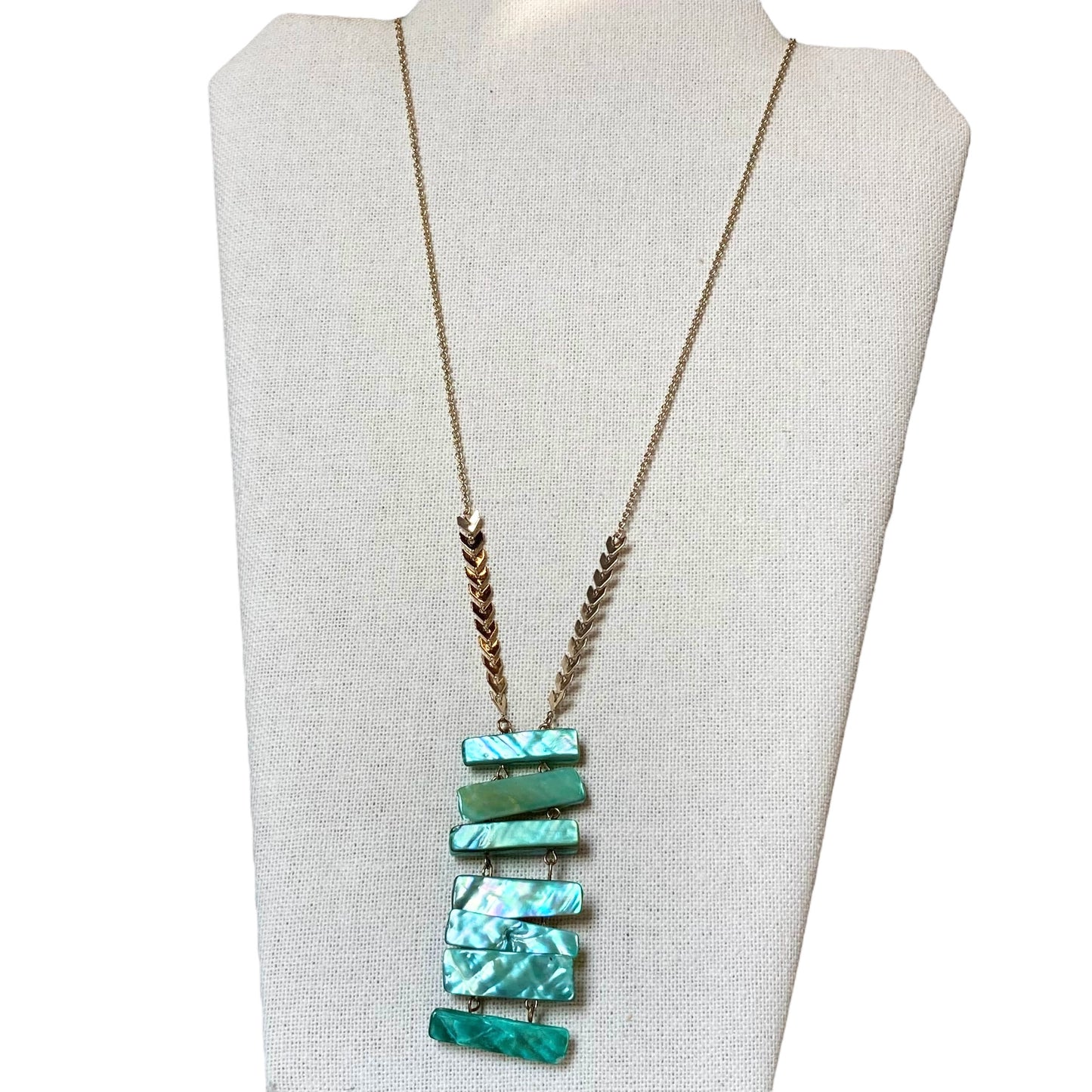 Necklace Statement In Green