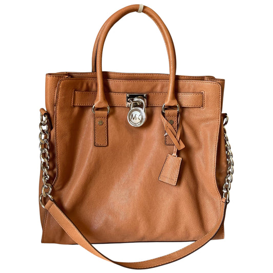 Handbag Designer By Michael Kors In Brown, Size:Large