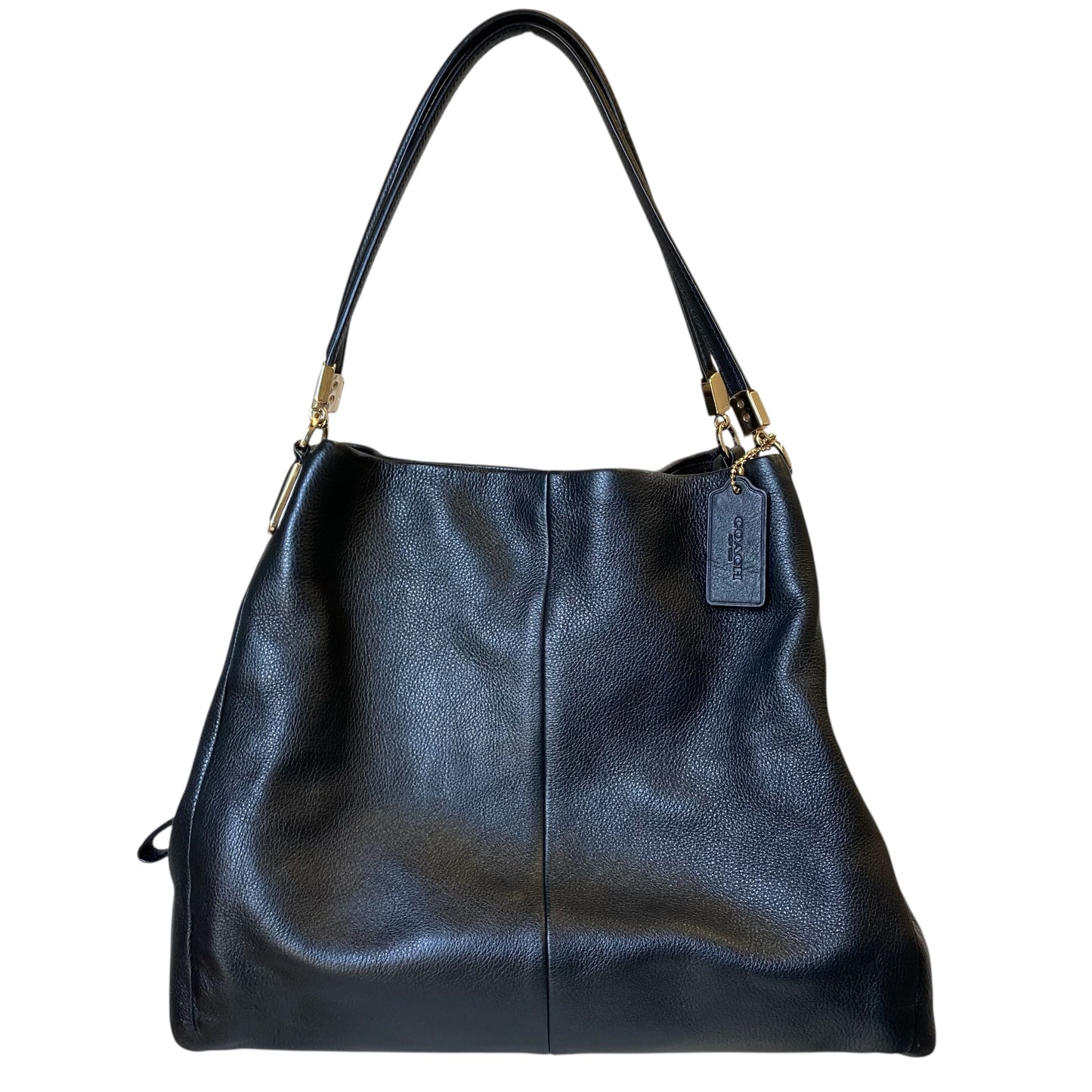 Handbag Designer By Coach In Black, Size:Large