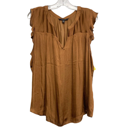 Top Sleeveless By Banana Republic In Brown, Size:Xl