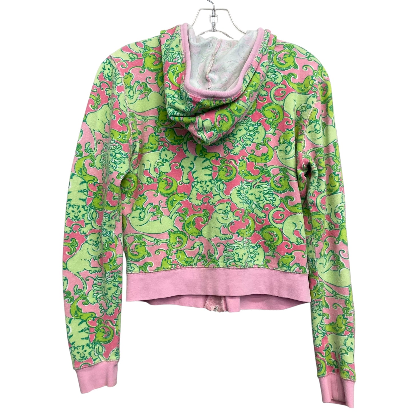 Top Ls Designer By Lilly Pulitzer In Green & Pink, Size:S