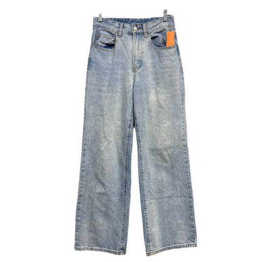 Jeans Wide Leg By Shein In Blue Denim, Size:4