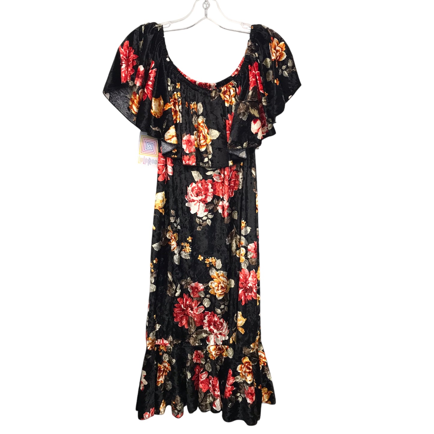 Dress Casual Maxi By Lularoe In Floral Print, Size:L