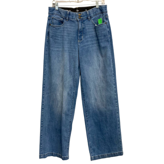 Jeans Wide Leg By St Johns Bay In Blue Denim, Size:10