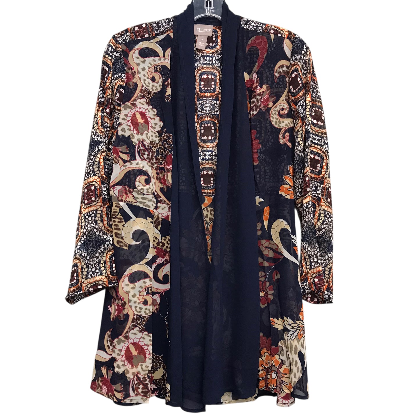 Cardigan By Chicos In Blue, Size:M