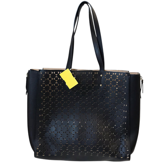 Handbag By Ann Taylor In Black & Tan, Size:Large