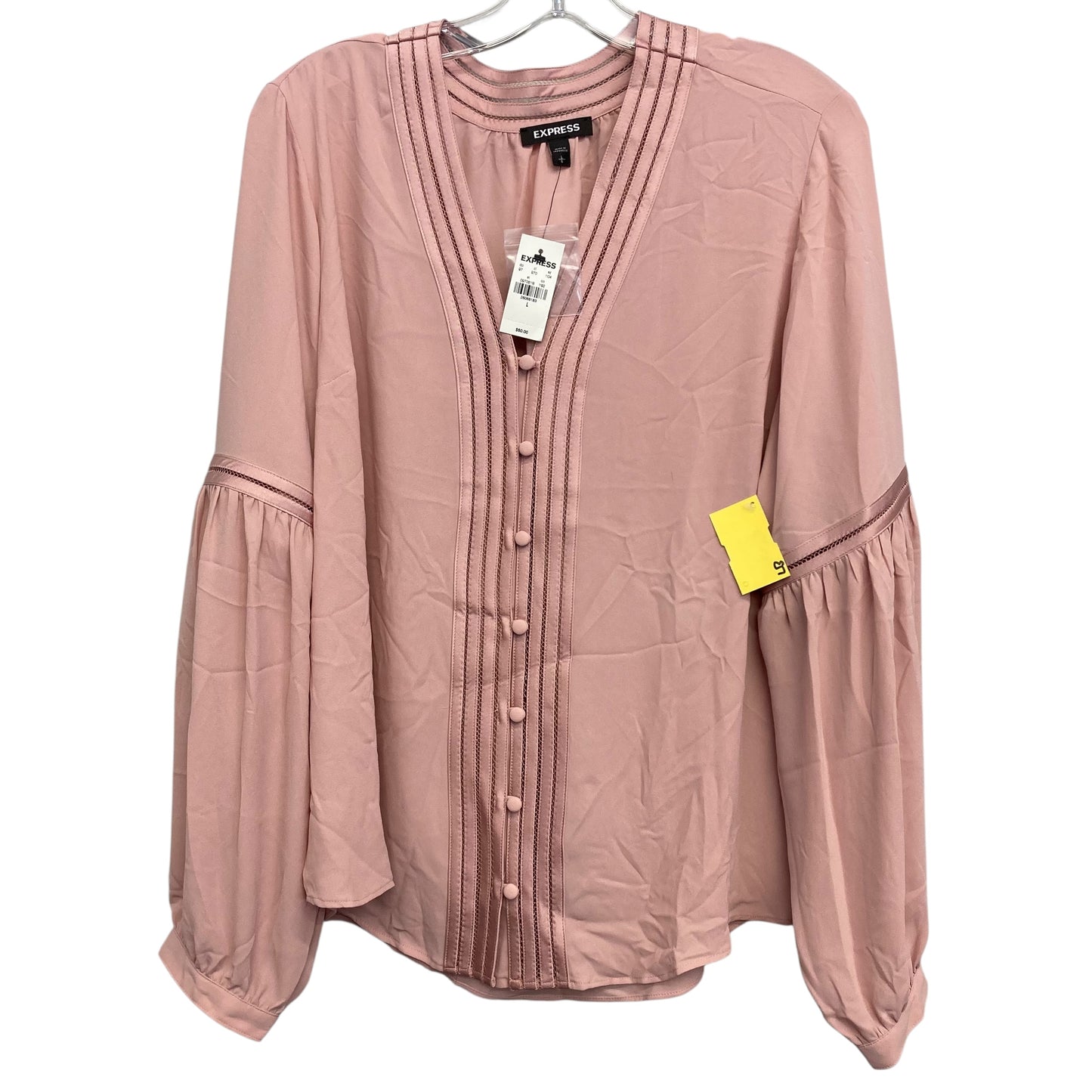 Top Ls By Express In Pink, Size:L