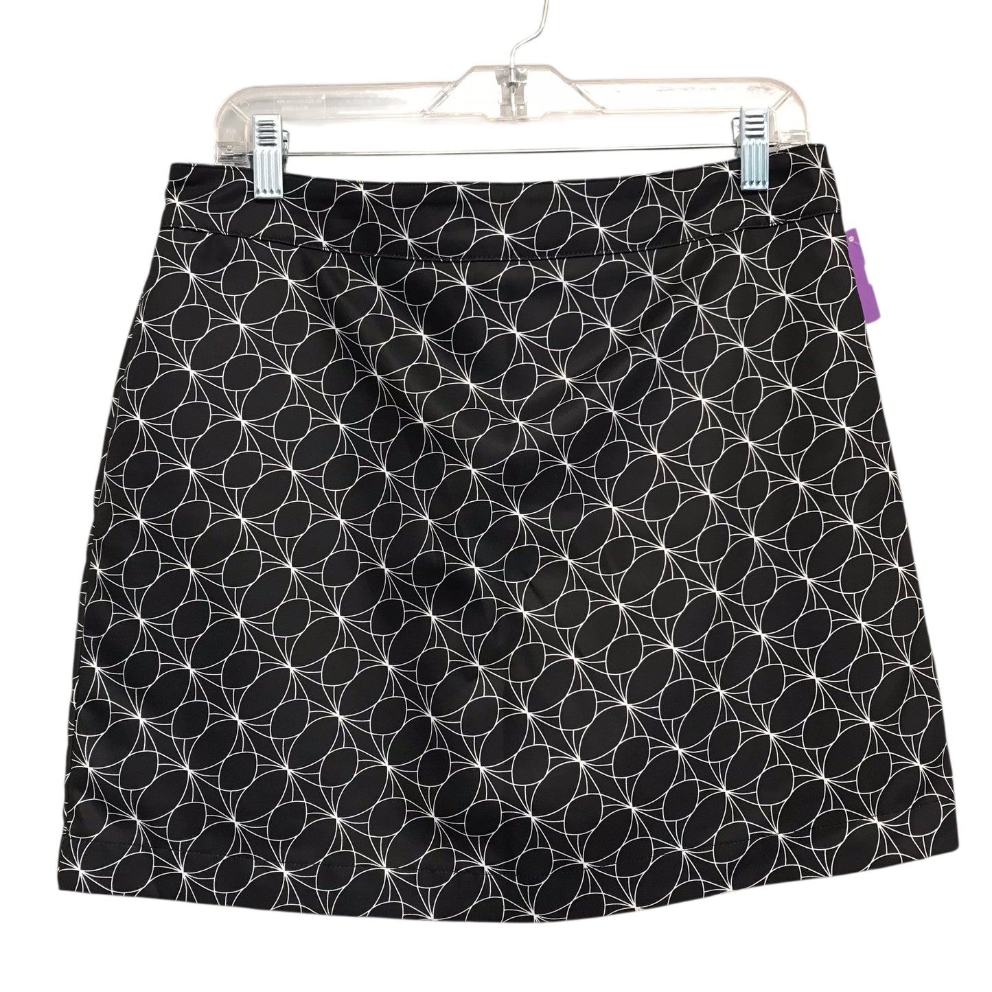 Athletic Skort By Pebble Beach In Black & White, Size:M