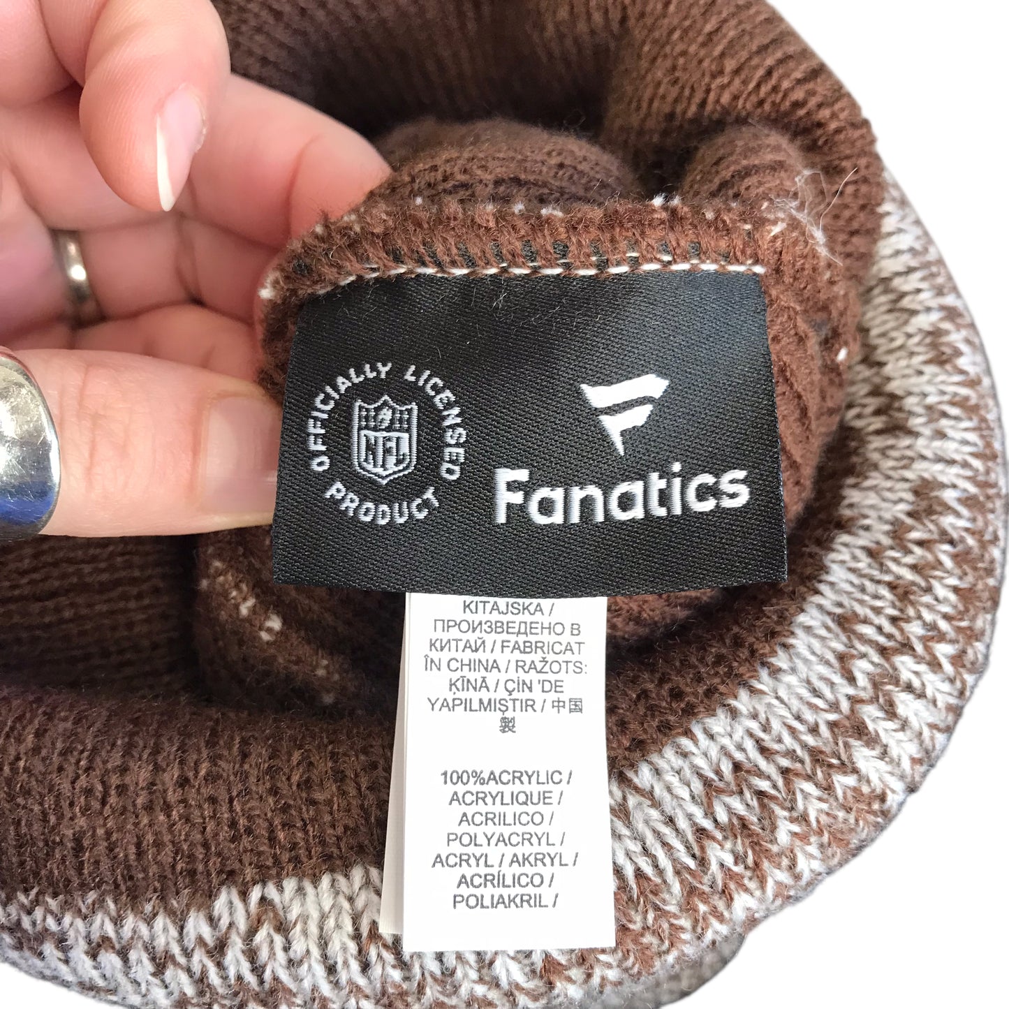Hat Beanie By Nfl In Brown
