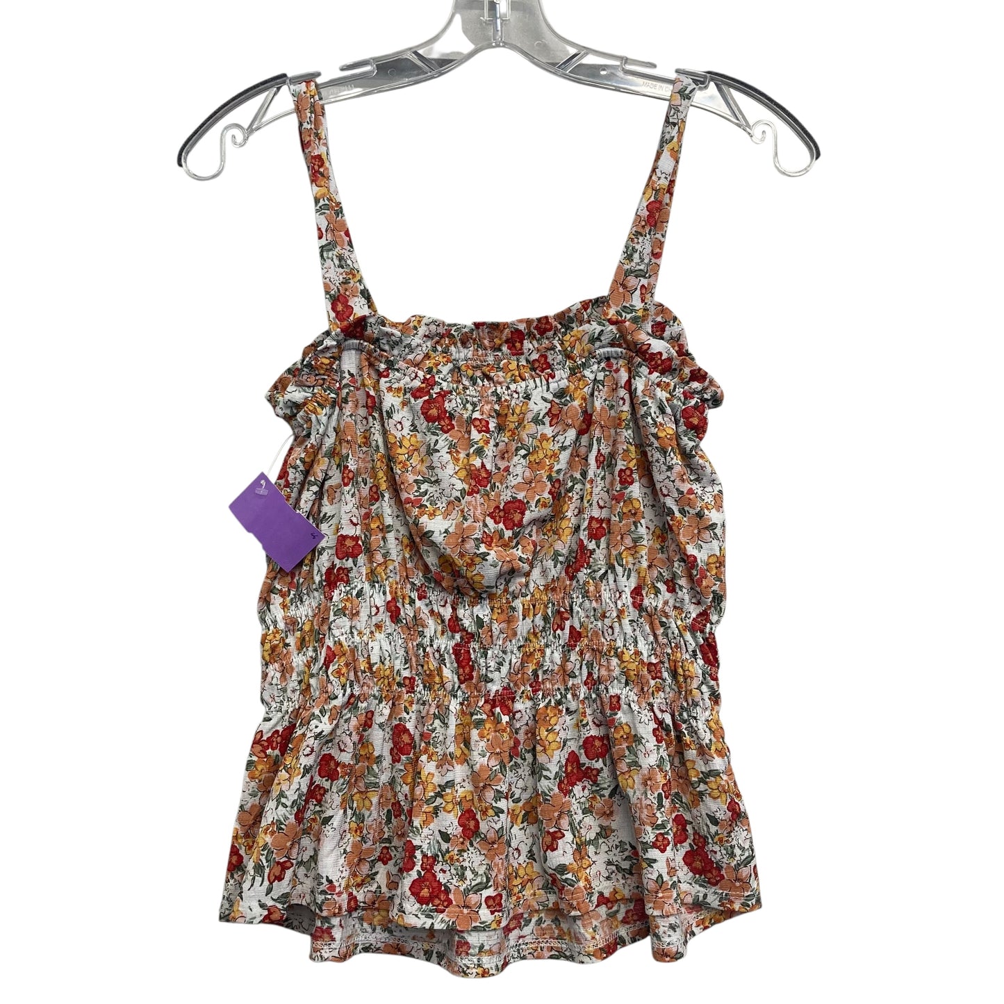 Top Sleeveless By Parallel Skies In Floral Print, Size:M