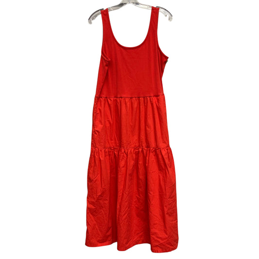 Dress Casual Maxi By J. Crew In Red, Size:Xl
