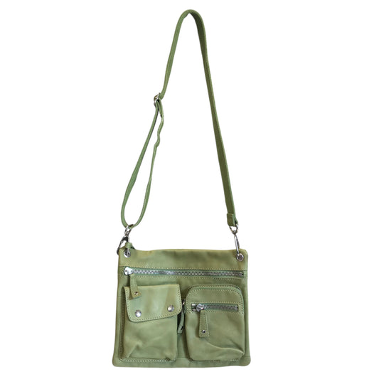 Crossbody By Fossil In Green, Size:Medium