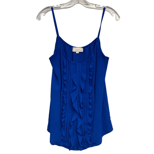 Top Sleeveless By Loft In Blue, Size:M