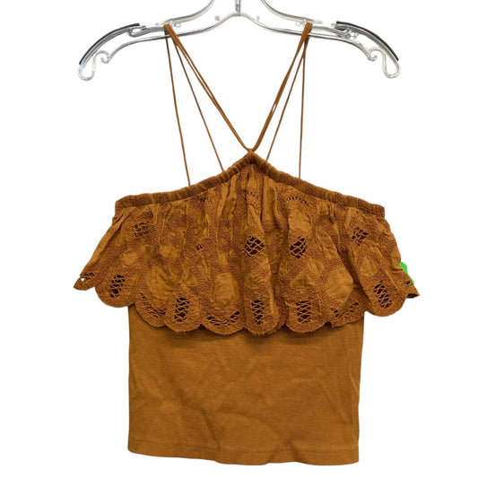Top Sleeveless By Anthropologie In Brown, Size:Xs